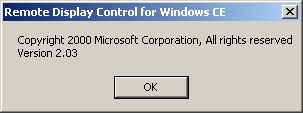 Remote Display Control for Windows CE